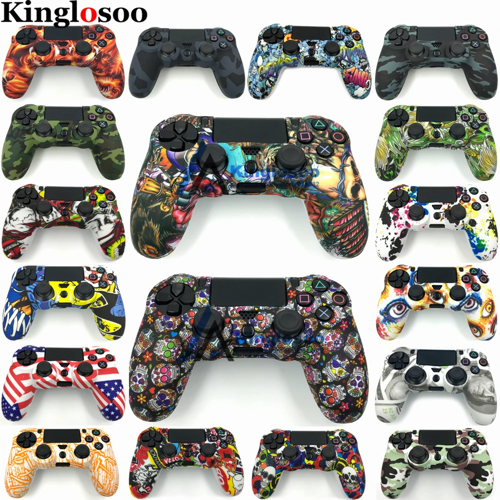 Customize Special Soft Silicone Gel Guards Sleeve Skin Rubber Cover Case for Playstation 4 PS4 Pro Slim Controller