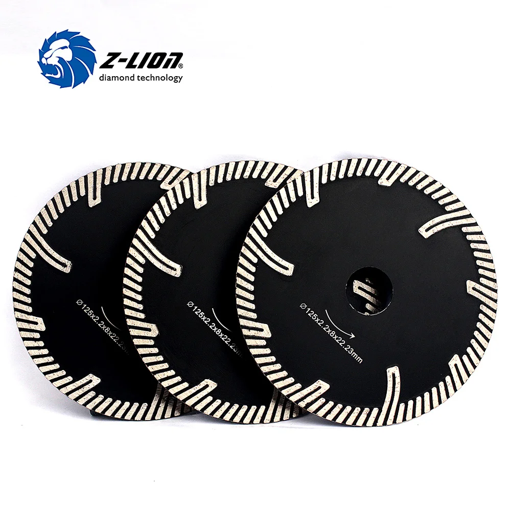 

Z-LION 125MM Diamond Masonry Blade Cutting Disc For Granite Marble Concrete 3 Pcs Dry Wet Diamond Wheel Saw Blade T segmented