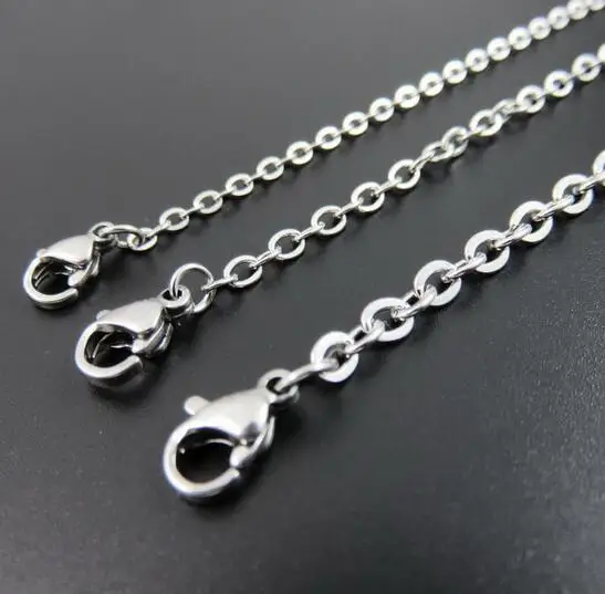 A dozen Lot 12pcs in bulk  Stainless steel strong Chain Link Necklace Women Jewelry jewelry  24 inch