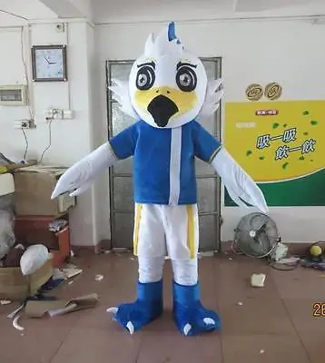 Nieuwe Volwassen Leuke Deluxe Mooie Eagle Mascotte Kostuum Kerst Fancy Dress Halloween Mascot Kostuum Gratis Schip