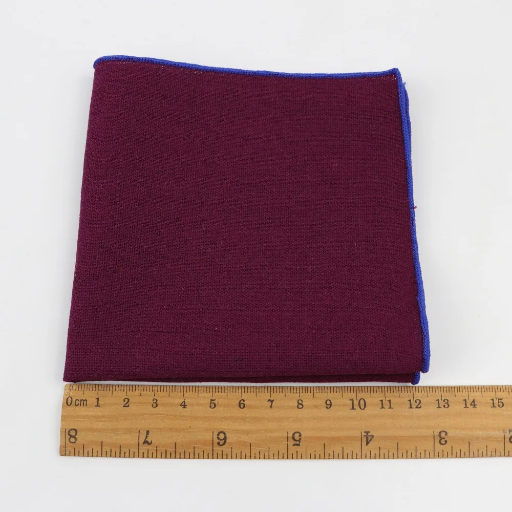 Men's Solid Cotton Handkerchiefs Pocket Square