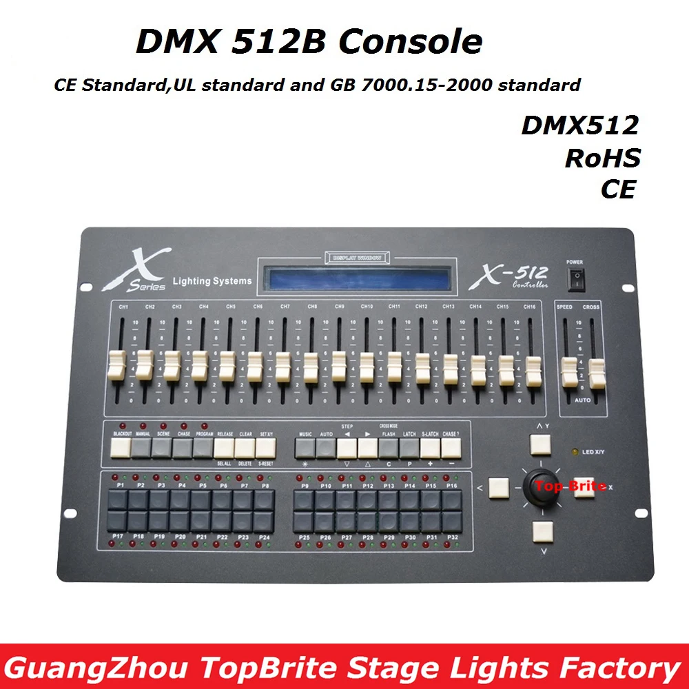 

Factory Price New 512 Channels Universal DMX 512 Console Stage Lighting Controllers DJ Disco Equipments Console Free Shipping