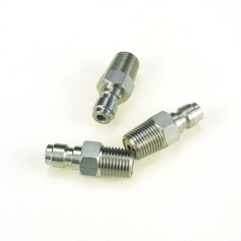 Pezón de relleno de acero inoxidable, Conector de enchufe rápido de 8MM, válvula de retención unidireccional, nuevo