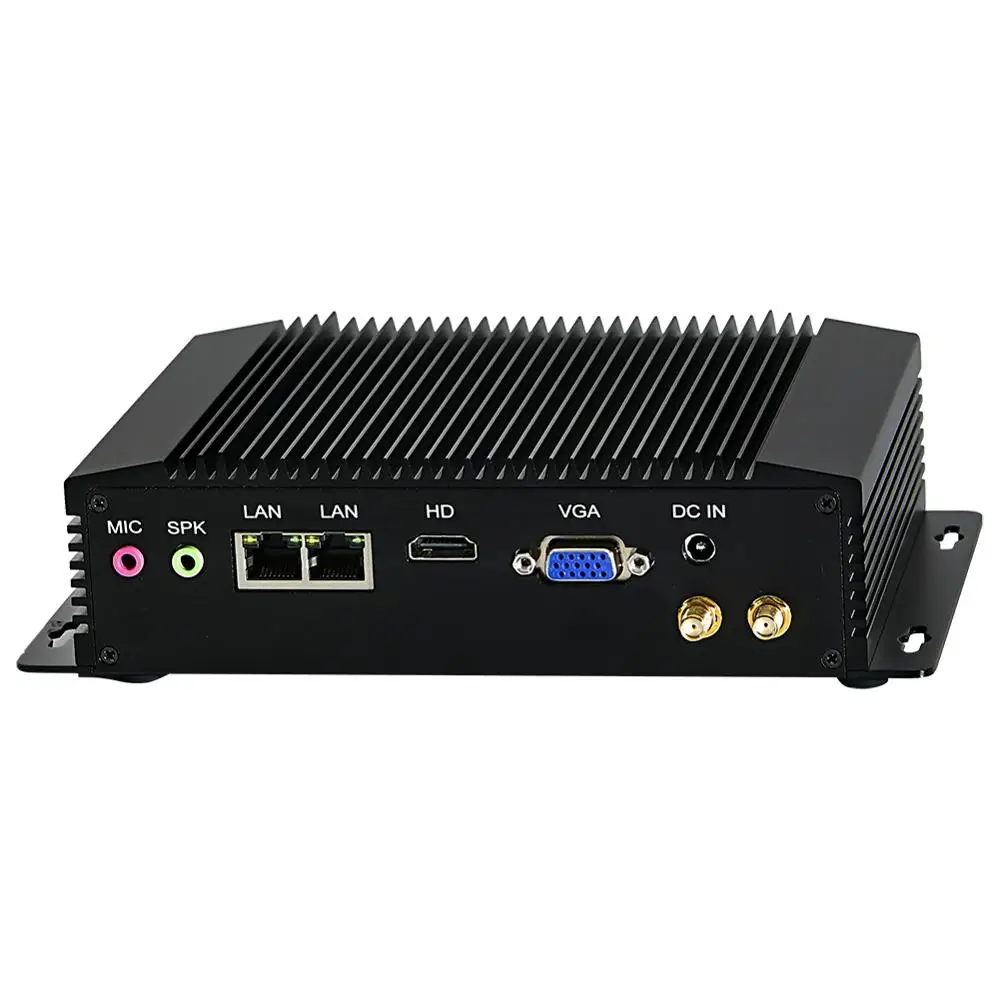 Computador industrial, mini computador fanless, abm18, intel j1900/n3520/n2920, windows 11 ou linu, cão de guarda, gpio, slot sim, vga, hd, 2lan, 2com