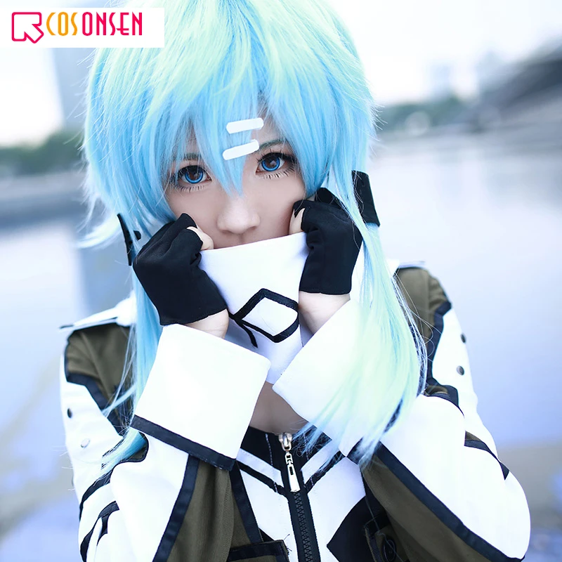 COéventuelles LAYONSEN-Costume de Cosplay Asada Sh37Sword Art Online 2, Costume d'Halloween Militaire pour Femme