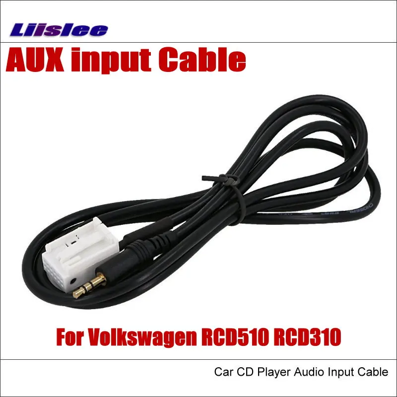 

For Volkswagen VW RCD510 RCD310 Original Plugs To AUX Adapter 3.5mm Connector Car Audio Media Cable Data Music Wire