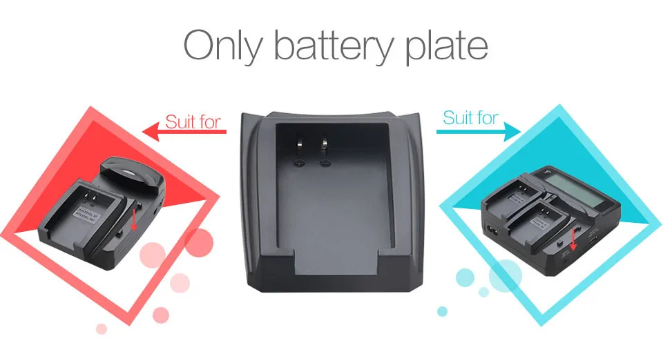 LVSUN ENEL7 EN-EL7 EL7 el7 Rechargeable Battery Adapter Plate Case