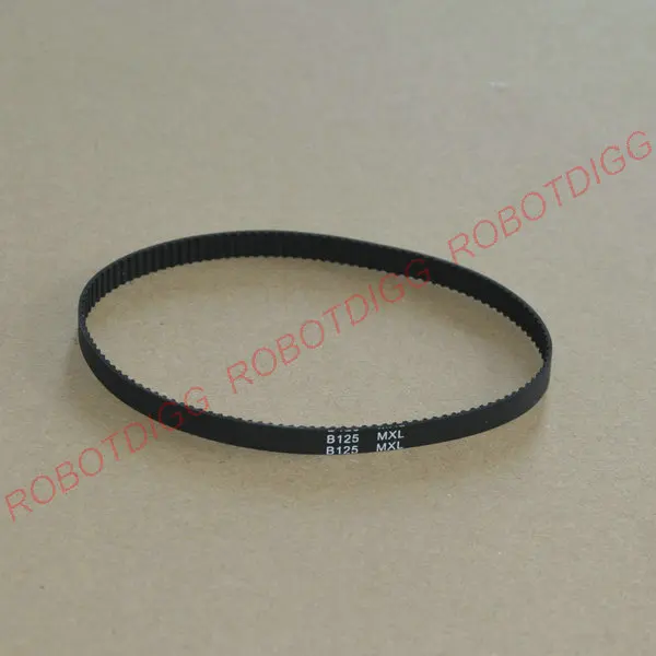 10pcs/lot, MXL Timing Belt, Closed-loop, B125MXL, 3mm 6mm width