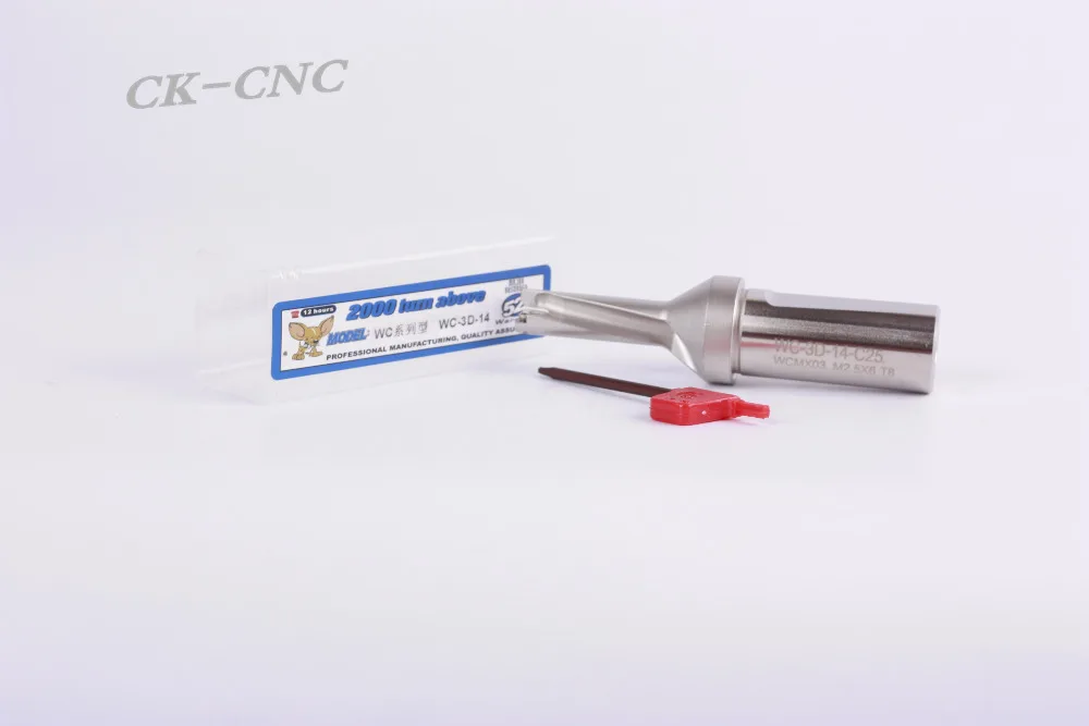 

hight quality WC-3D-14 C25 U drill indexable drill CNC TOOL 14mm-3D Machining length=42mm for WCMX03 insert