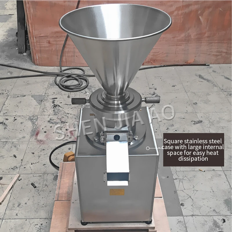 380V Vertical Colloid Refiner Grinding Peanut Butter Grinding Sauce Machine JMC-80 Stainless Steel Colloid Grinding Machine 1PC