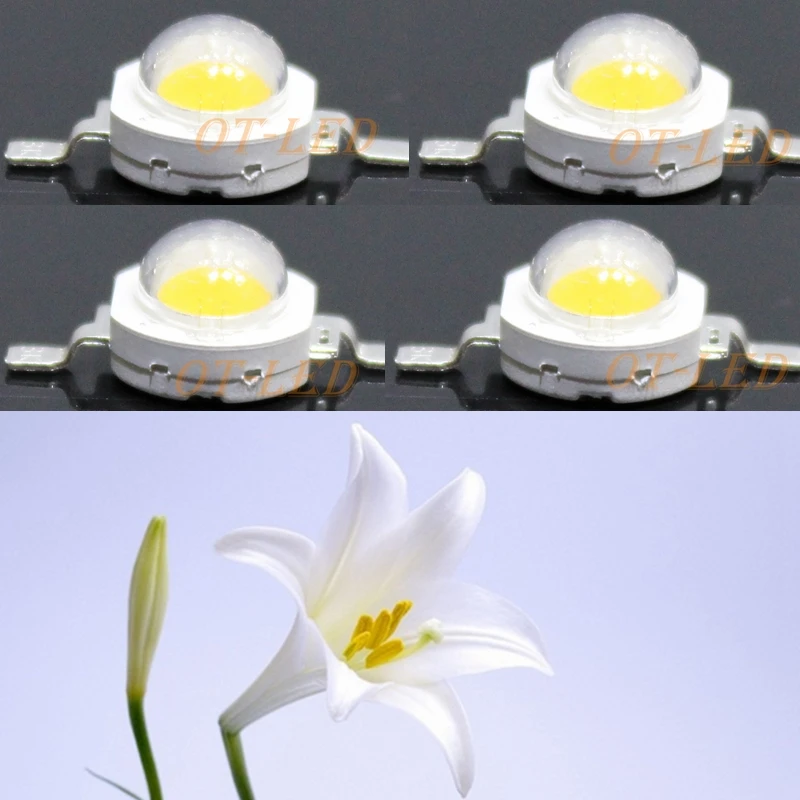 White Full Spectrum LED Chip 6500K & 380-780nm 1W 3W 5W 10W 20W 30W 50W 100W Aquarium Plant Grow Light Source Epistar Diodes