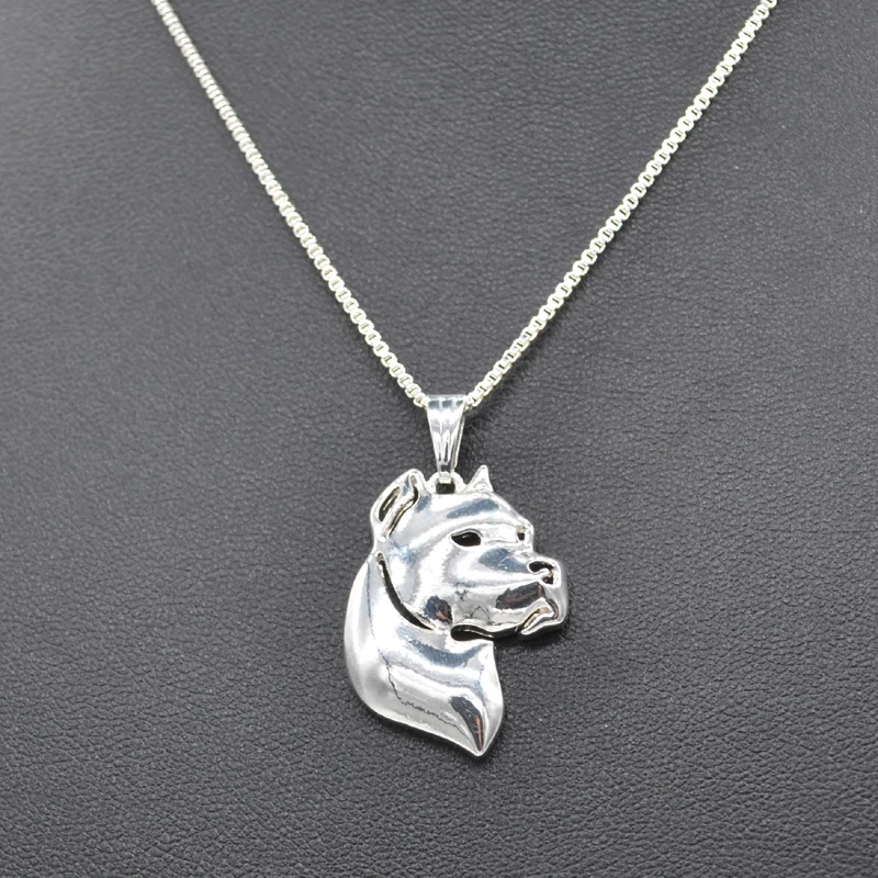 Jewelry Metal Smooth Pet Dog Necklaces Lovers\' Dogo Argentino Pendant Necklaces Drop Shipping