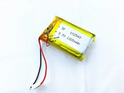 SD 3.7V 1300mAh 102540 Lithium Polymer Li-Po li ion Rechargeable Battery cells For Mp3 MP4 MP5 GPS PSP mobile bluetooth