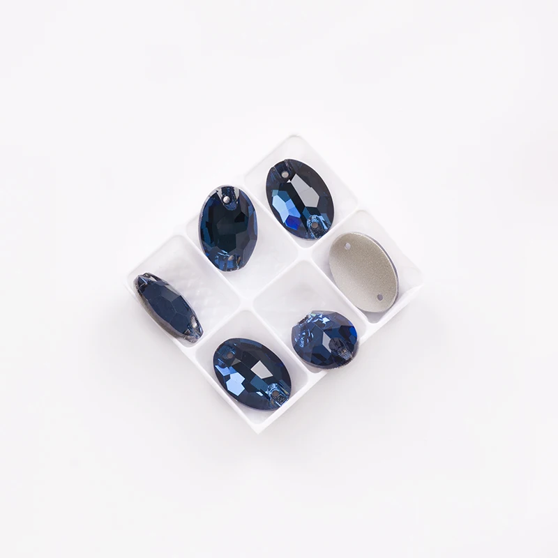 YANRUO 3210 Ovaler Glas-Strass mit flacher Rückseite, genähte Kristall-Strasssteine, DIY lose Steine für Schmuck, Basteln, Handarbeiten – Detail 10