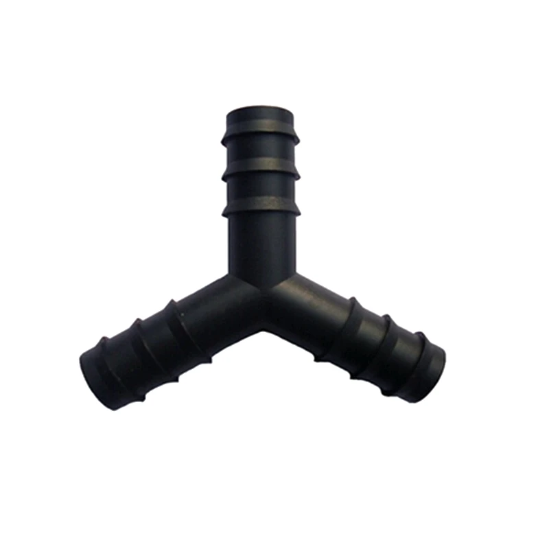 5pcs 16mm PE Pipe Y-type Tee Connector Plastic Barbed Micro Irrigation Hose Connector Durable Irrigation Hose Splitters