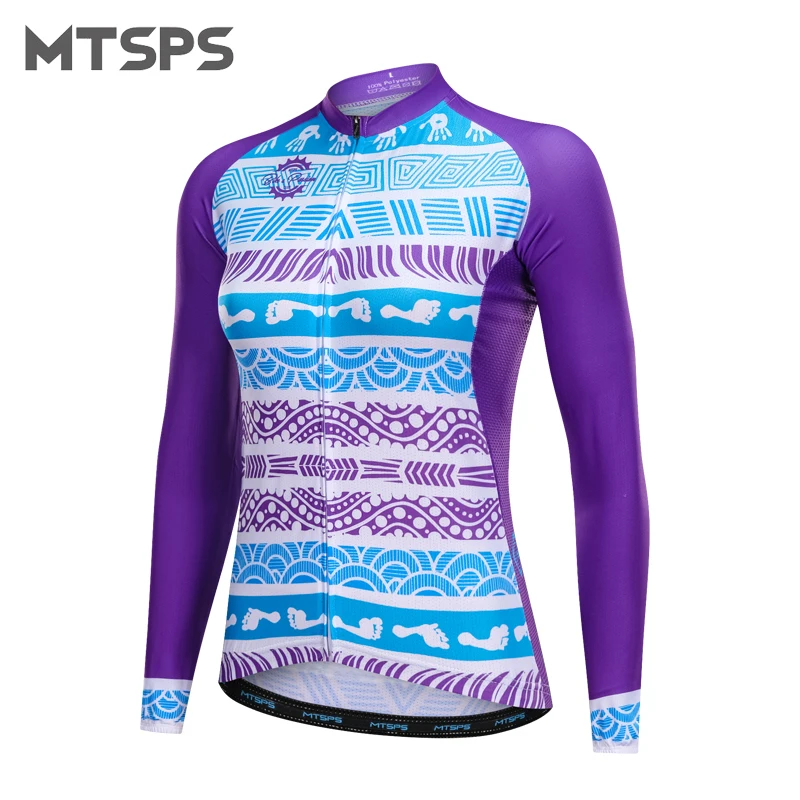 MTSPS Women Cycling Jersey Mtb Jersey Bicycle Clothing long sleeves Cyclingwear Maillot Roupa Ciclismo Bikewear