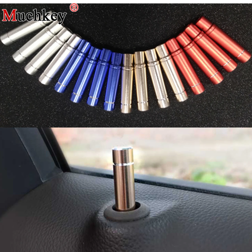 Car Door Lock Stick Pin Cap Cover Trim For Chevrolet Cruze Trax Mokka Opel ASTRA J Insignia Sedan Sport Tourer 4pcs