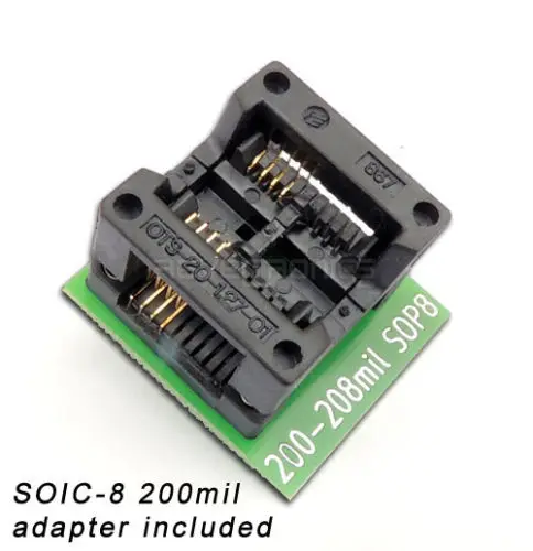 REVELPROG-IS (ICSP FLASH SPI BIOS PROGRAMMER) + SOIC-8 200mil + SOIC-8 klips