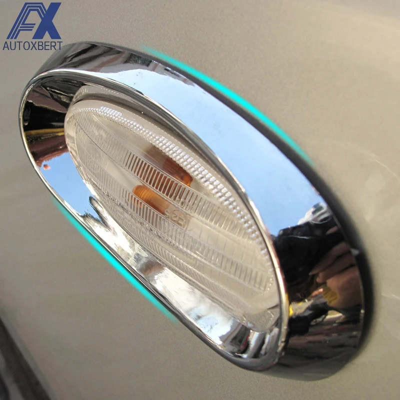 AX Side Light Turn Signal Lamp Chrome ABS Cover Trim Styling For Nissan Versa Sedan Almera Latio 2012 2013 2014 2015 2016 2017