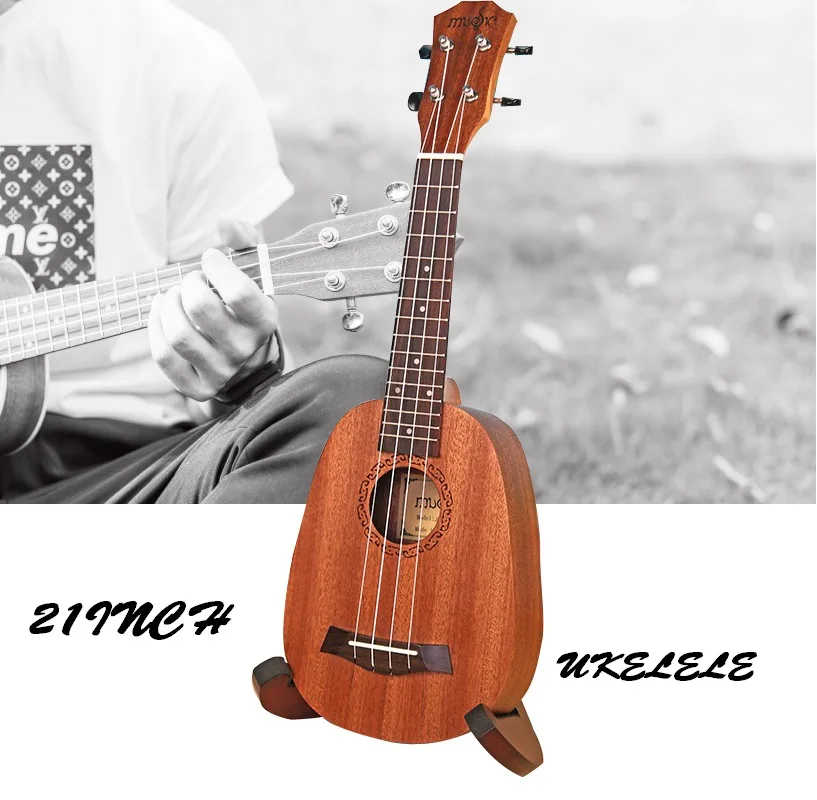 BeatBox 21 Inch Ukulele 4 Strings Ukelele Hawaii Bass Stringed Musical Instrument