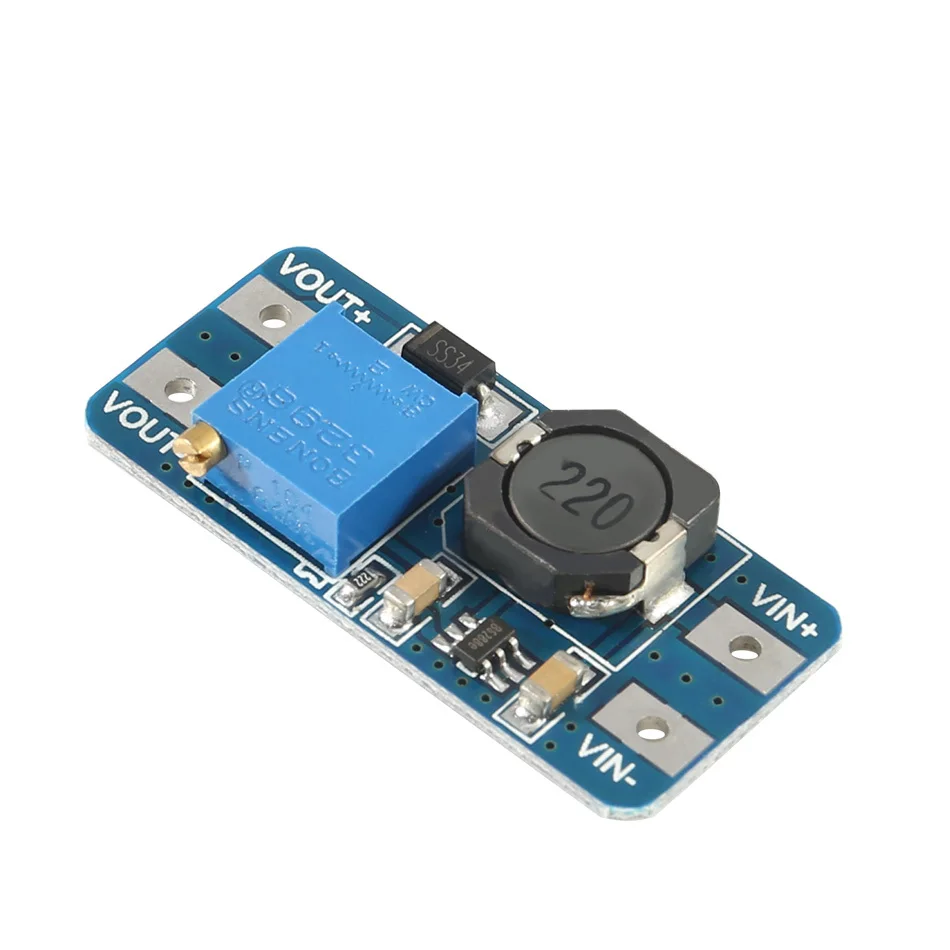 Icstation Mt3608 Dc Voltage Regulator Step Up Boost Converter Power Supply Module 2v-24v To 5v-28v 2a