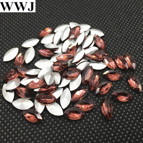 burgundy Color Navette Fancy Stone Horse Eye Glass Crystal For Jewelry Making3x6mm4x8mm5x10mm 7x15mm9x18mm,13x27mm,17x32mm