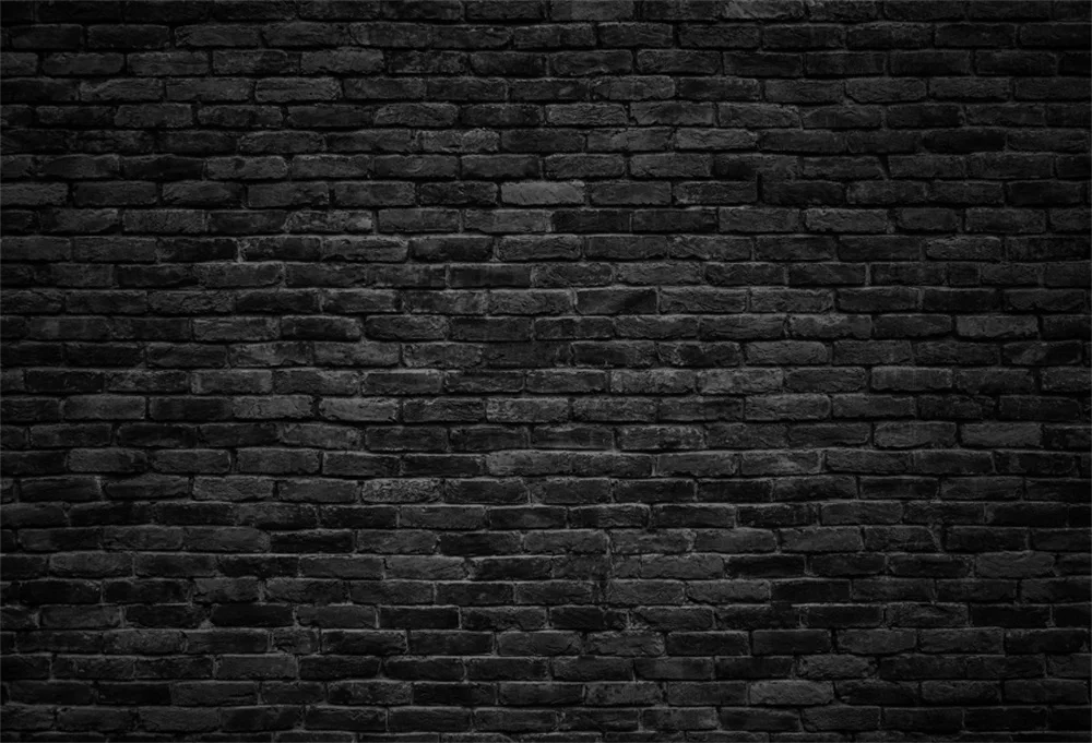 Laeacco Grunge Dark Bricks Wall Scene Photography Portrait Baby Child Seamless Background Photographic Backdrop For Photo Studio