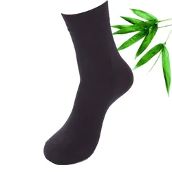 Calcetines clásicos de algodón y fibra de bambú para hombre, medias de vestir para ejecutivo, tejido desodorante de alta calidad, lote de 5 pares, novedad