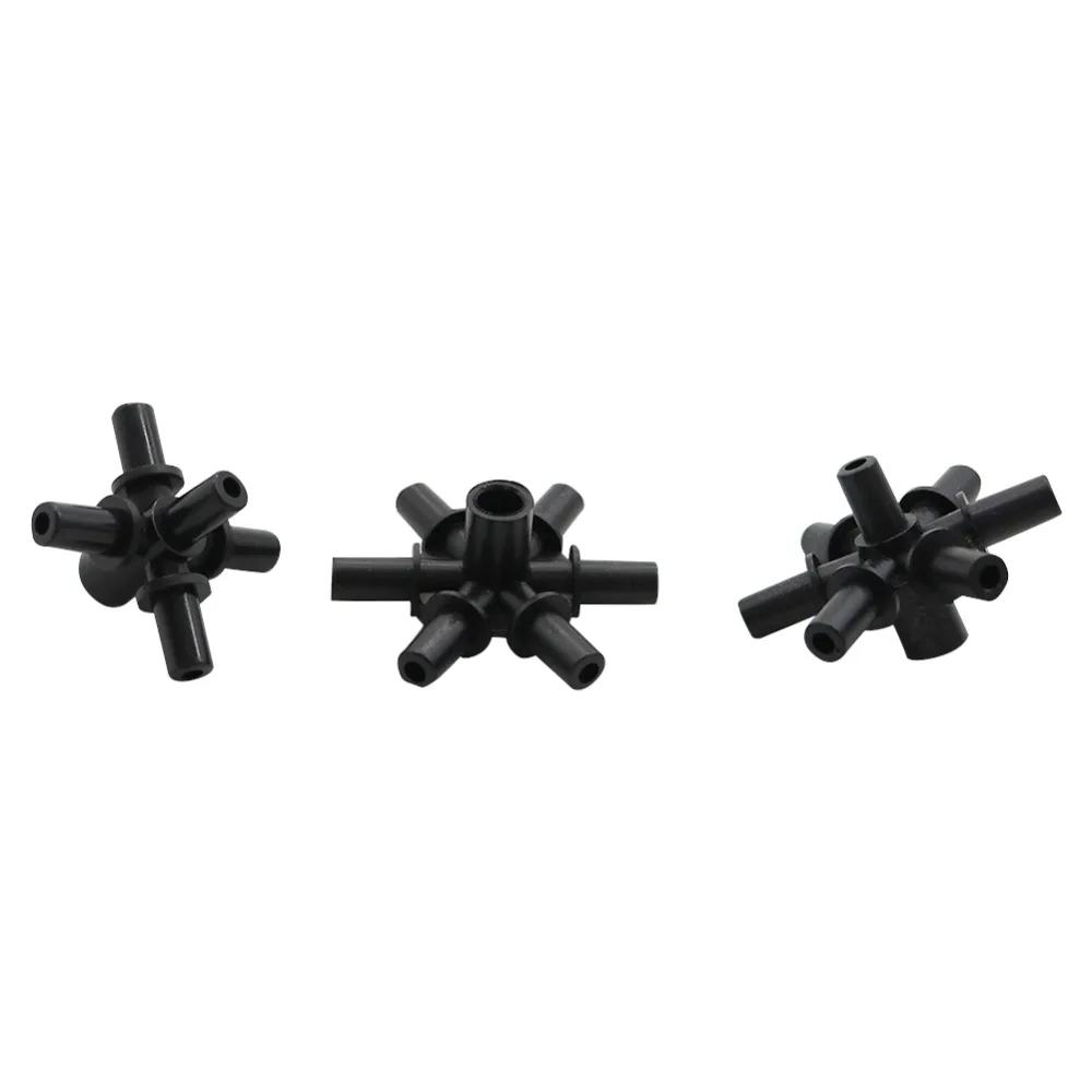 

5-way 6-way 7-way Water Splitters Garden Irrigation mist system Multiple Joint tube Sprayer Connector Sprinkler holder 30 Pcs