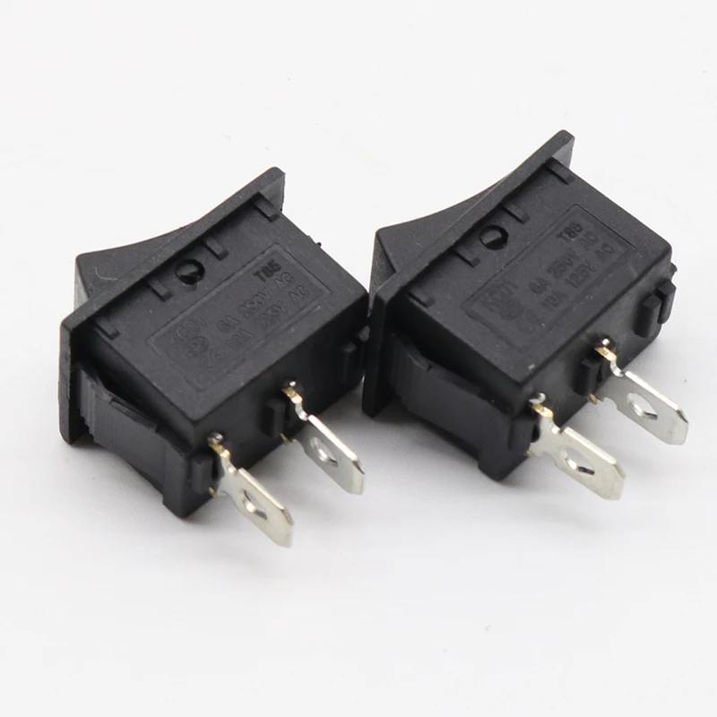 10pcs/lot 10*15mm SPST 2PIN ON/OFF G130 Boat Rocker Switch 3A/250V Car Dash Dashboard Truck RV ATV Home