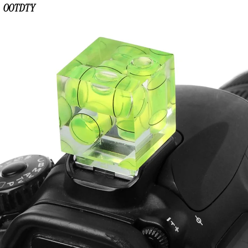 Two Three-Dimensional Bubble Spirit Level For Camera Level Adapter For Cameras Measure Tools