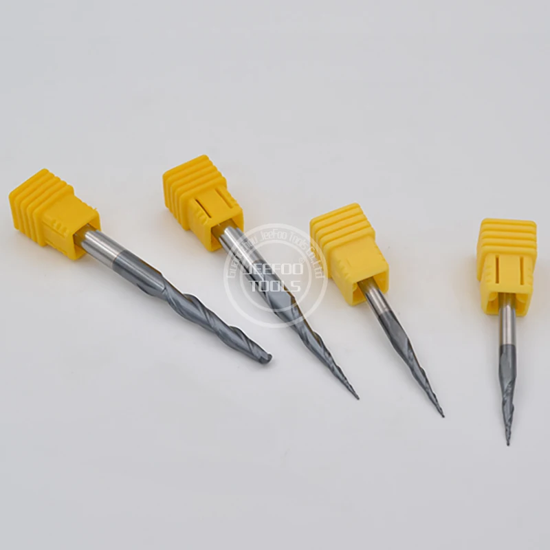 HRC55 Solid Carbide Ball Nose Tapered End Mills Cnc Carving Bit Engraving Router Bits Taper Wood Metal Milling Cutters Endmill