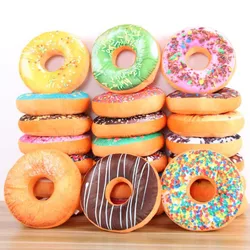 1pc 3D Donut Plush Cushion Round Cake Pillow Sofa Seat Cushion Home Decor Wedding Cushion Christmas Birthday Gift 40cm