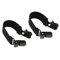 Elastic Boot Straps Trouser Pant Ends Clip for Motorcycle Biker Smooth Jeans