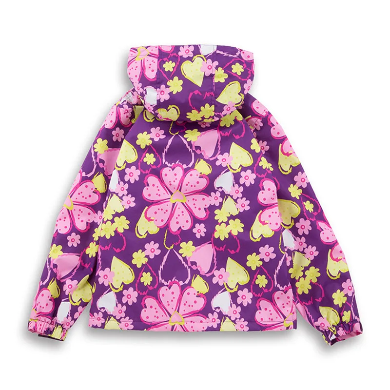 Brand Flower Polar Fleece Girls Jacket For Child Clothing 3-12T Girls Outerwear Coat Spring Autumn Kids Windbreaker Jackets image 4