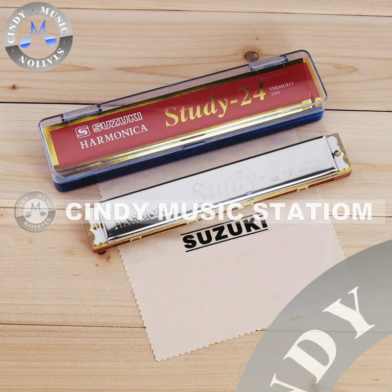 Suzuki 24 hole Harmonica key of C Tremolo Folk Master Harmonica 24 Hole для начинающих играть в полифонный тон