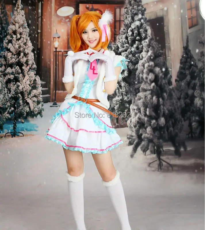 Love Live Snow Halation Kousaka Honoka Vest Coat Dress Uniform Outfit Anime Customize Cosplay Costumes