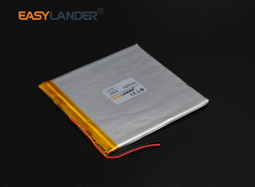 3.7V 3200mAh 309295 lipo Polymer Li-ion Battery For Remote controller Portable DVD phone E-book Power bank