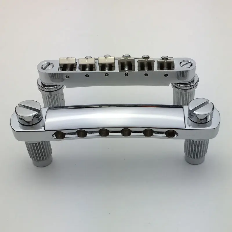 Tune-O-Matic Bridge Stop Bar Set for LP Ep Guitar Chrome Color