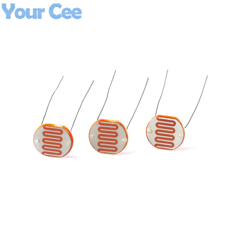 20pcs/1pc GL12528 Light Sensitive Resistor 12mm Photoresistor 12528 LDR Dependent Resistance GL12 Photo Resistor Item Kit Set