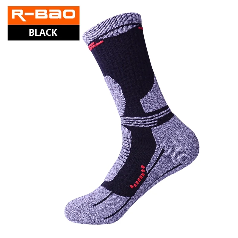 RB3322 R-BAO Outdoor Hiking Socks Terry Thicken Sports Socks for Running Climbing Spring Autumn Winter