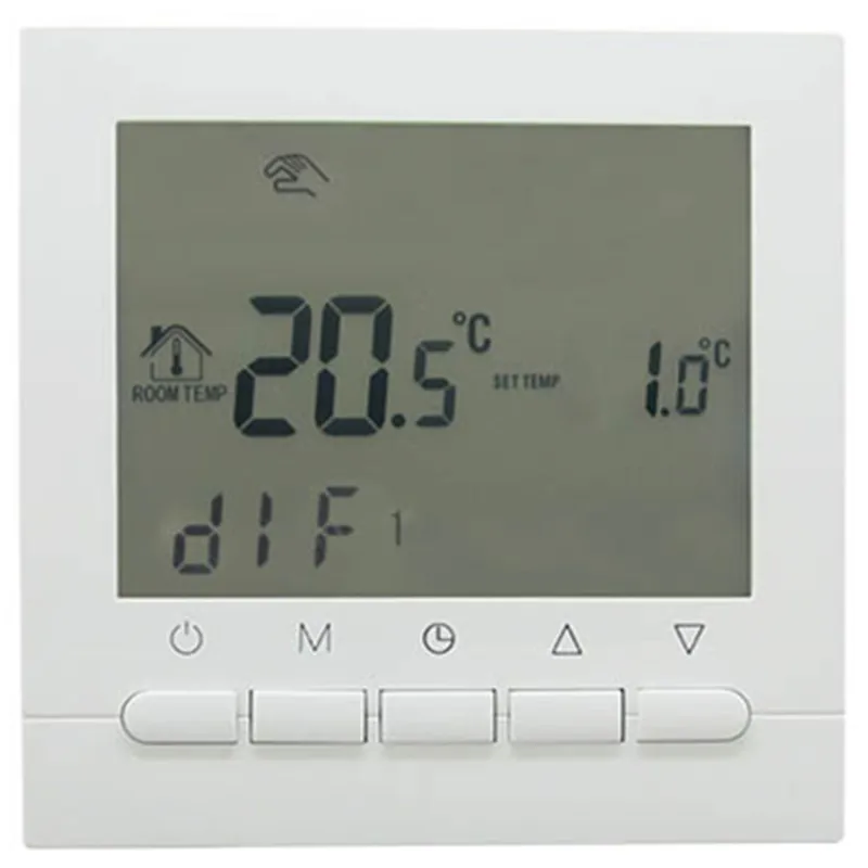 Gas Boiler Heating Thermostat Battery Power Digital LCD Screen Thermostat for Boiler Room Thermoregulator