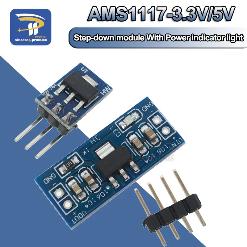 MINI 1117 5V to 3.3V For DC-DC Step-Down Supply Buck Module LDO 800MA AMS1117-3.3V/5.0v