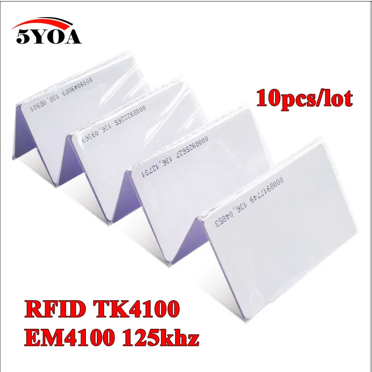 Carte d'identité EM en lecture seule, Assurance qualité, carte RFID 4100 4102, réaction 125KHZ, carte d'identité RFID adaptée aux présences de contrôle d'accès