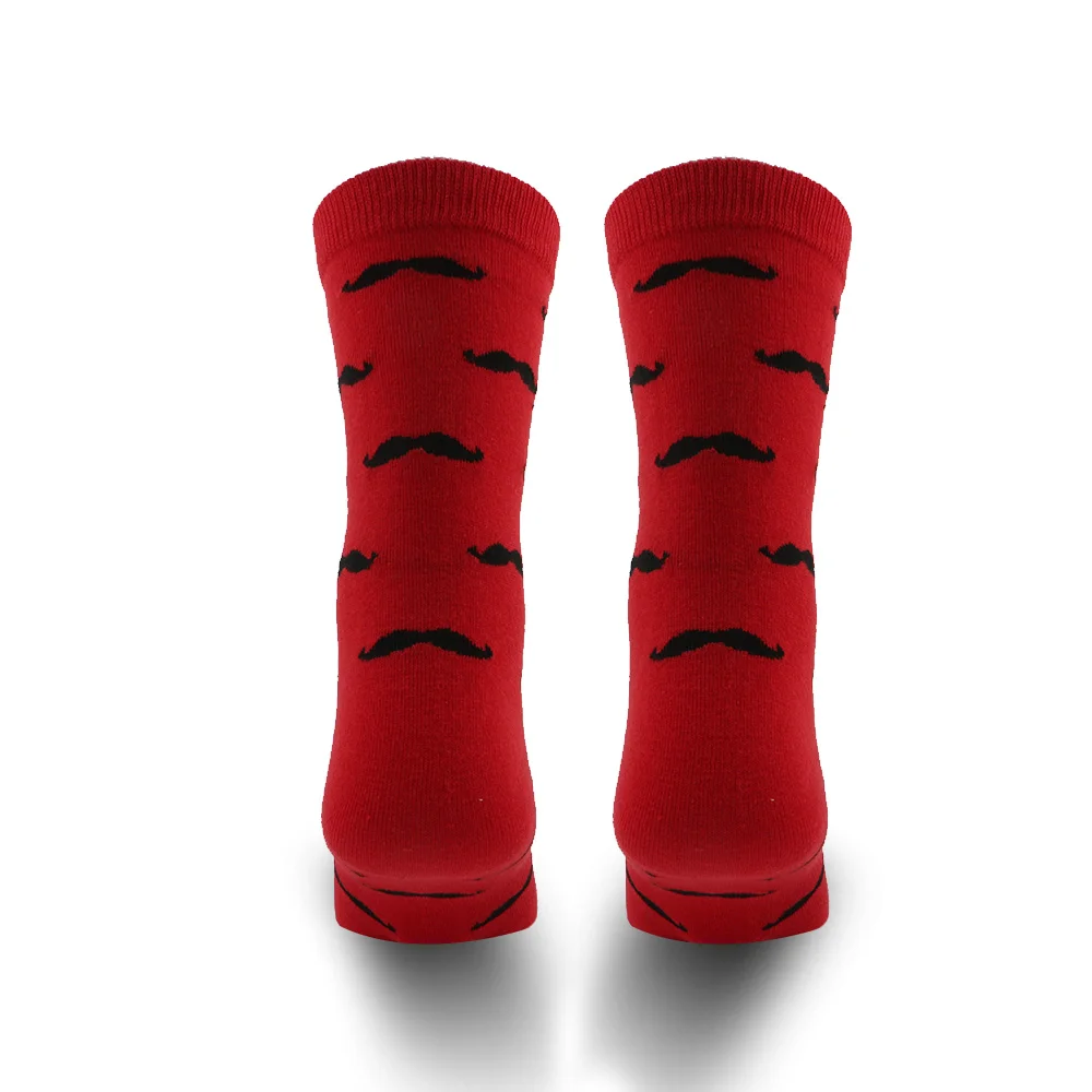 LeFifino Fashion Harajuku Street Style Men\'s Cotton Socks Novelty Moustache Male Casual Dress Socks for Men High Quality L24629