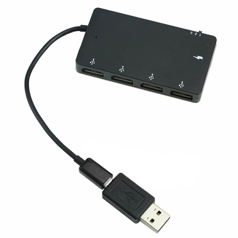 New Micro USB OTG 4 Port Hub Power Charging Adapter Cable for  Galaxy Tablet S3 S4 Note2 3 Nexus 7/8/9/10