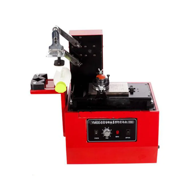 Environmental Electric Pad Printer Machine Date Printing Desktop Ink Coding Printer For Round Bottle ym600-b