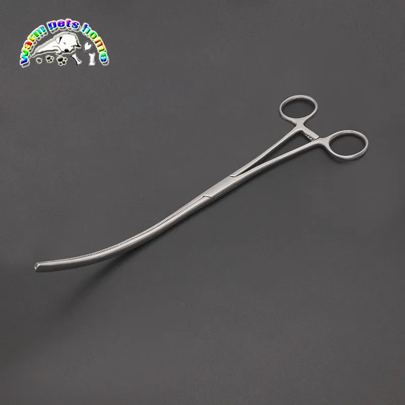 Bowel Clamps Bowel forceps Doyen Intestinal Clamps Straight Curved 25cm Veterinary Surgical Instruments