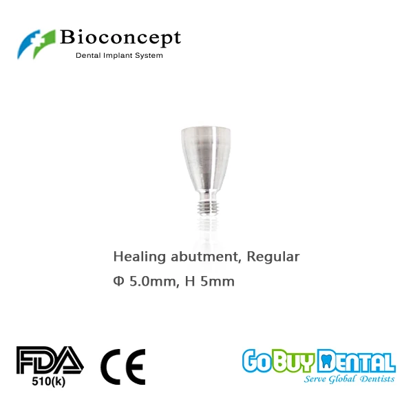 Bioconcept Hex Regular healing abutment D5.0mm, height 5mm(324130)