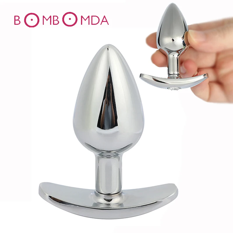 Sex Shop Metal Crystal Anal Plug Stimulator Stainless Steel Jewelry Beads Anal Butt Plug Dildo Sex Toys Products For Woman Men